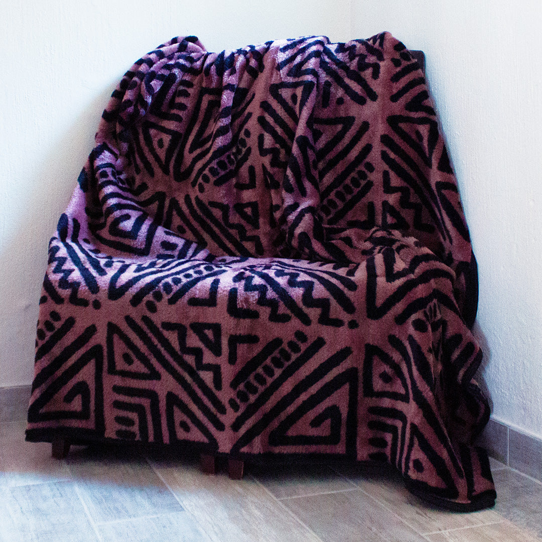 Buhle - Woodcut | Black/Mauve