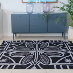 Tappeto - Lesotho | Black/Dove