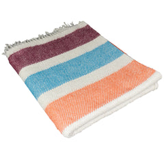 My Everyday Blanket - Bright Stripe | Khaki/Teal