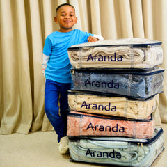 Faux Mink Bella - Plain | Navy