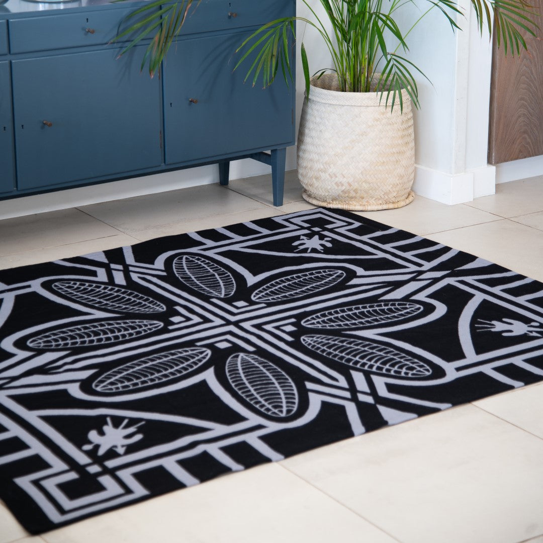 Tappeto - Lesotho | Black/Dove