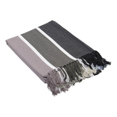 Protea Pin Stripe - Sunset | Black/Steel
