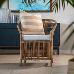 Scatter - Protea Chenille Broad Stripe | Bone/Natural