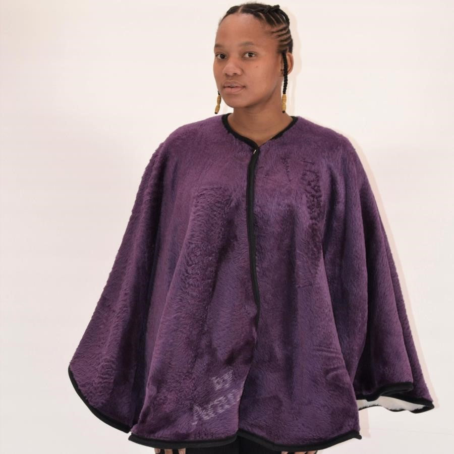 Wearing Cape - Plain Grape