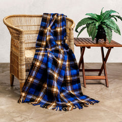 Top Check - Botswana | Blue/Black/Brown