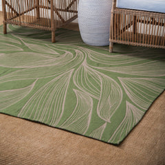 Tappeto - Leaves | Hunter/Khaki