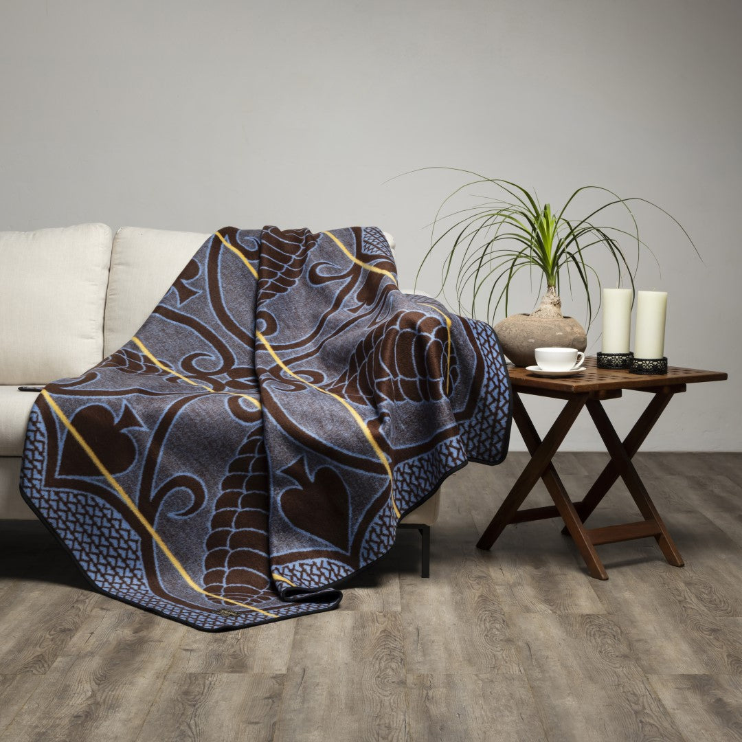 Mini Khotso - Ntjhe Poone | Brown/Cobalt/Gold.