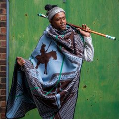 Maqhubu | Brown/Lt Powder/Emerald