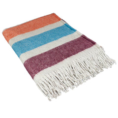 My Everyday Blanket - Bright Stripe | Khaki/Teal