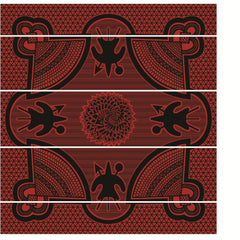 Kharetsa - Aloe | Black/Scarlet/Natural