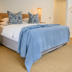 Cotton Blanket | Dusk Blue