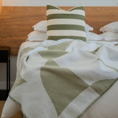 Amanda Cotton - Shapes | Olive/White
