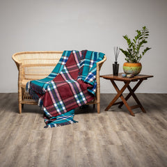 Tivoli - Traditional Rug | Kingfisher/Maroon