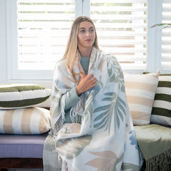 Scatter - Protea Chenille Broad Stripe | Bone/Natural