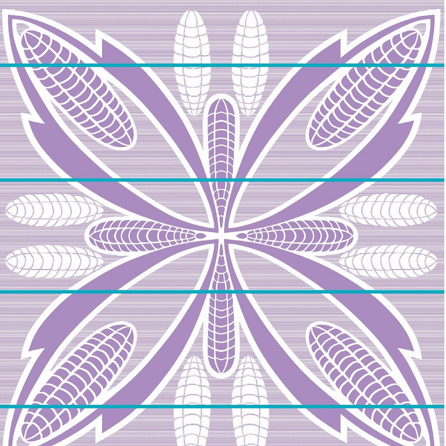 Seanamarena - Poone | Lilac/Natural/Peacock