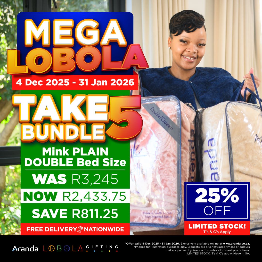 Lobola Bundle - Take 5 | 1 Ply Double Mink Plain Assorted