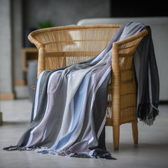 Protea Pin Stripe - Sunset | Black/Steel