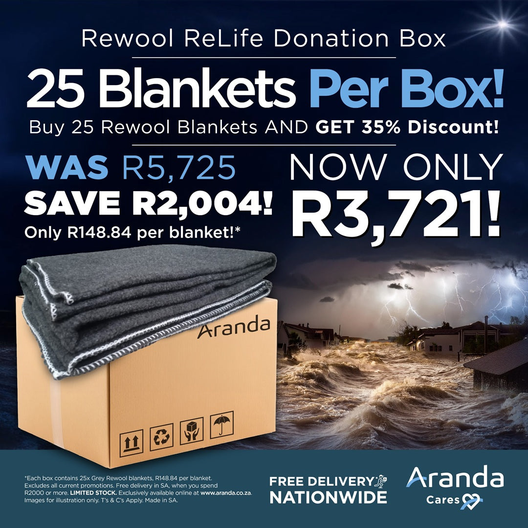 Carton of 25 x Rewool Blankets – Plain | Grey