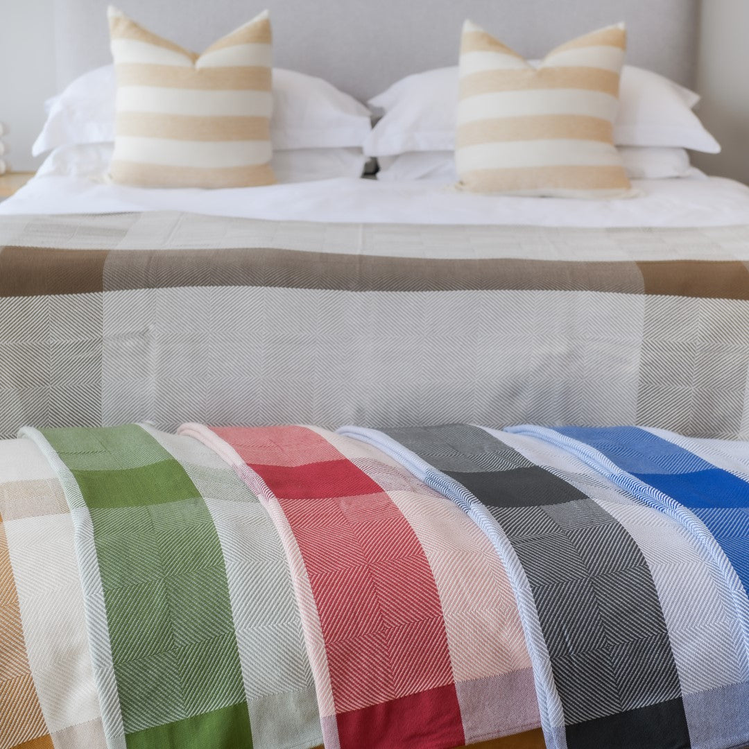 Protea Throw - Geometry | Midnight/Overcast Sky