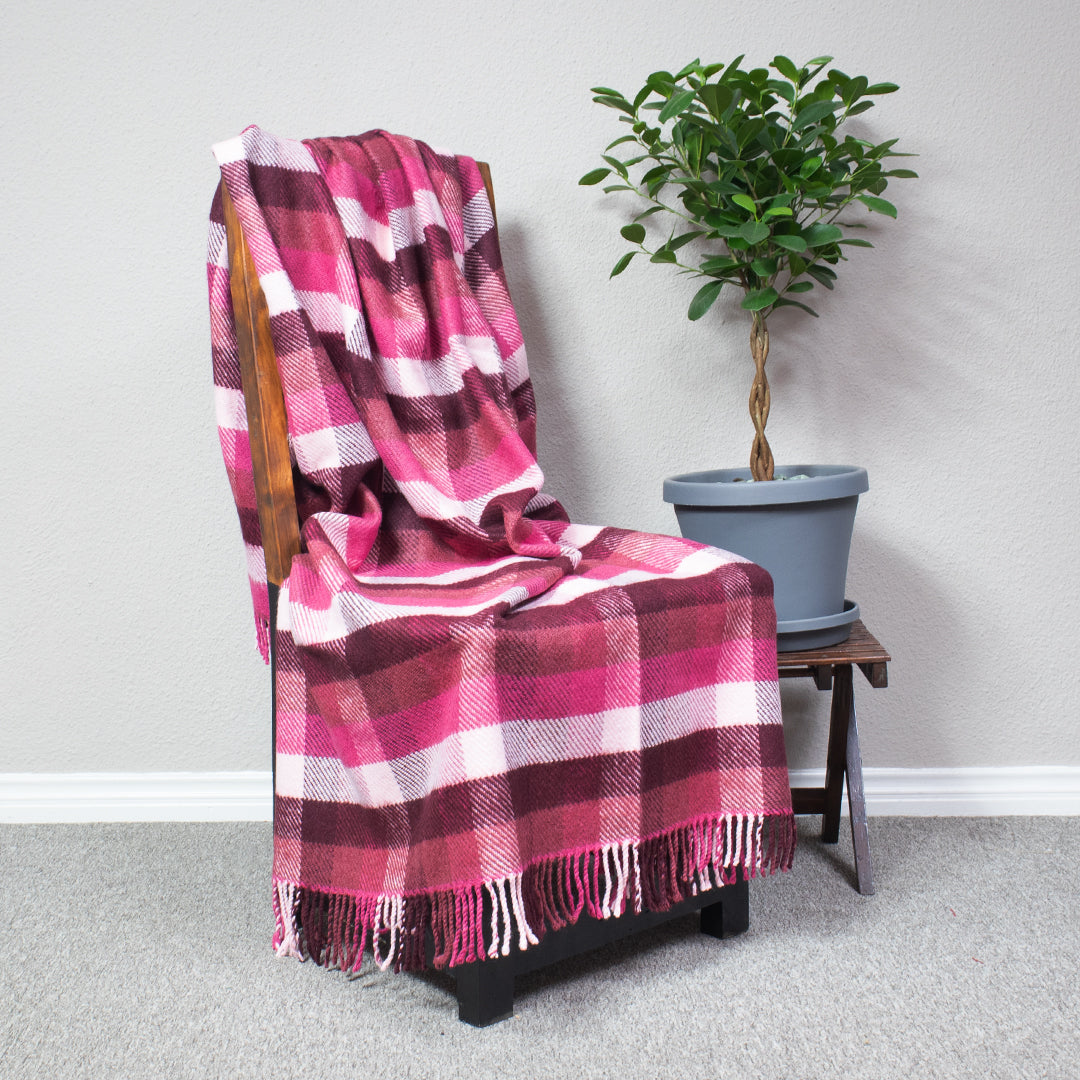 My Everyday Blanket - Brentwood | Baby Pink/Mahogany