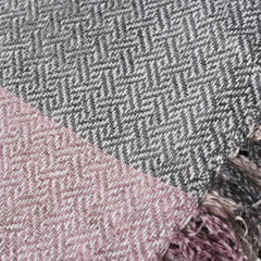 Chenille Throw - Trellis | Deep Pink/Ice Violet