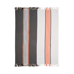 Protea Pin Stripe - Eclipse | Steel/Firecracker