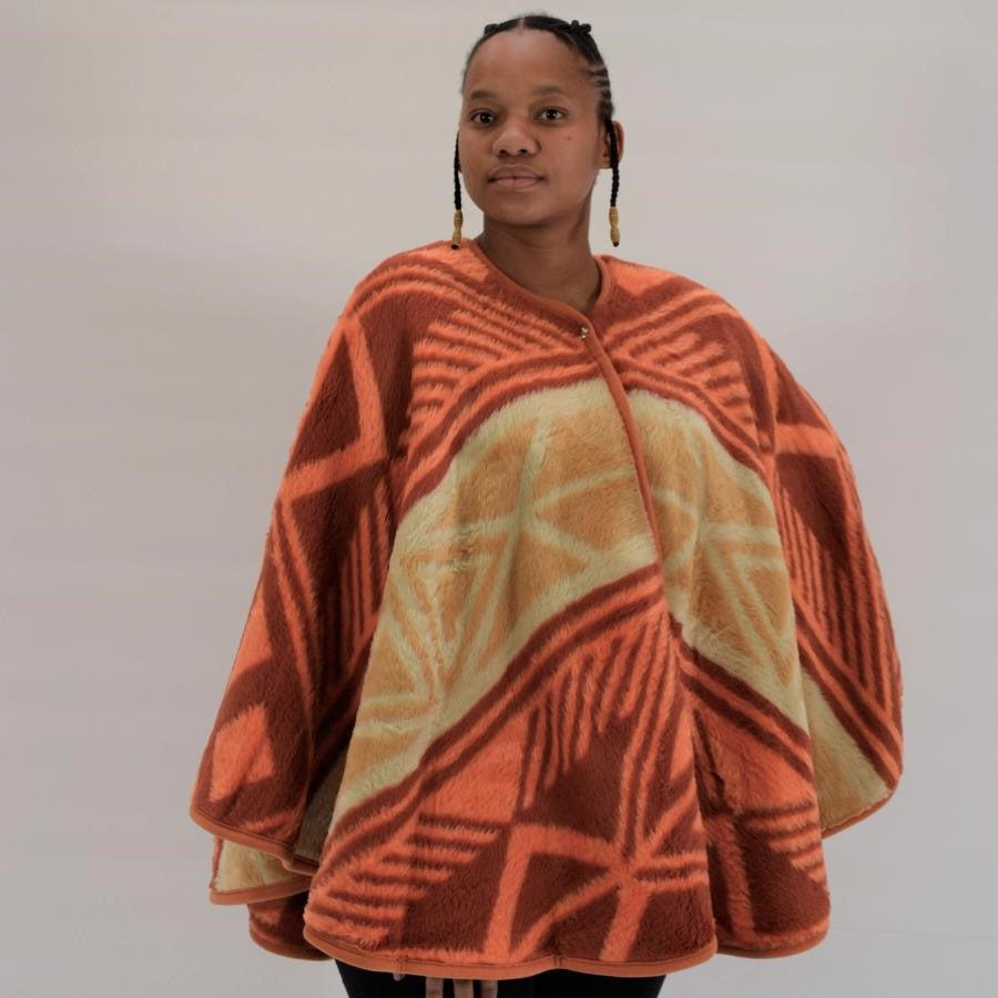 Wearing Cape - Afrocentric | Terracota/Amber