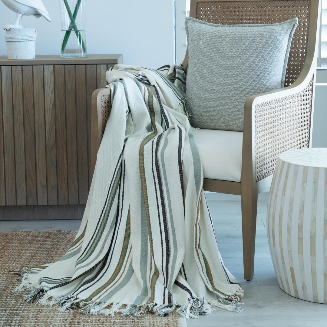 Protea Pin Stripe - Aruba | Cocoa/Hunter