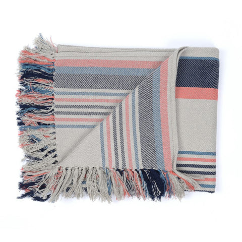 Protea Pin Stripe - Manhattan | Navy/Dark Royal
