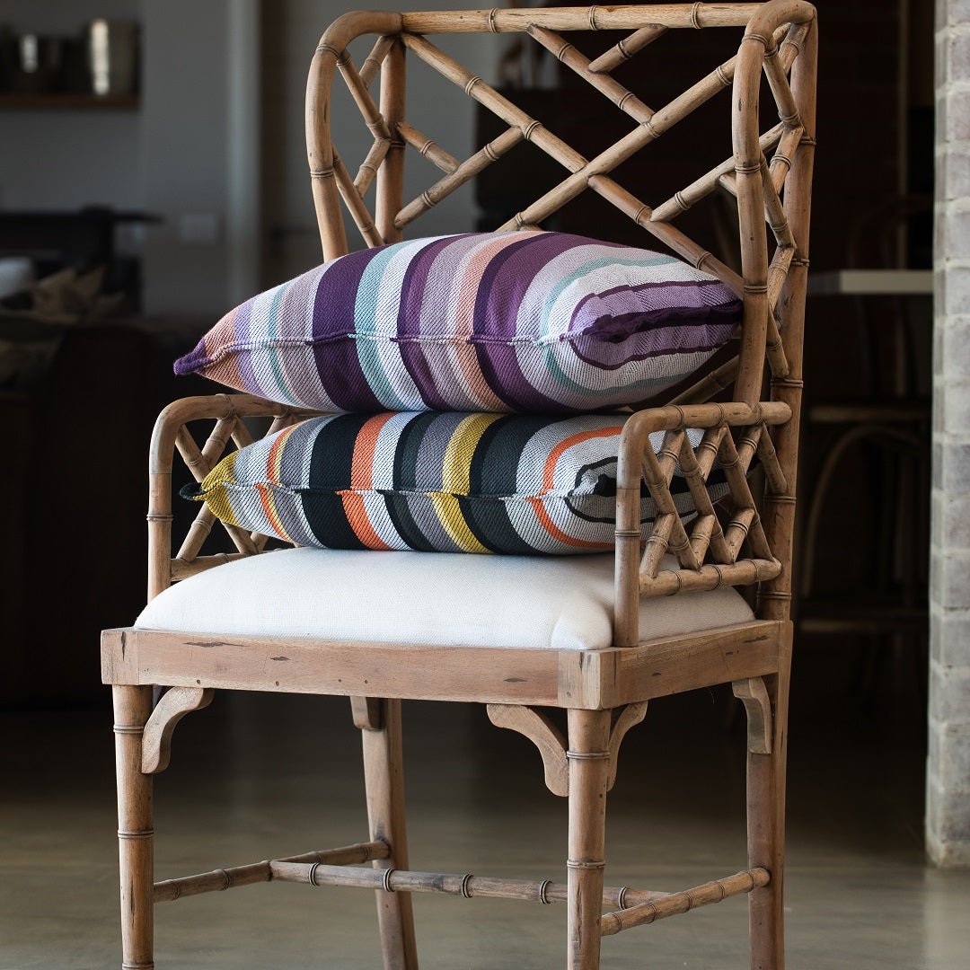 Scatters - Pin Stripe Rosebank | Black/Firecracker